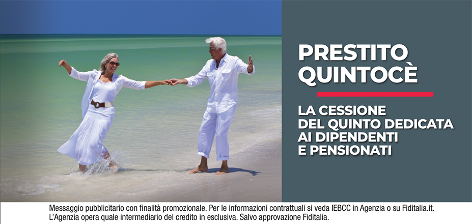 Agenzia Familyfin Srl Fiditalia | Roma | Cessione del Quinto Quintocè - Un consulente dedicato per i progetti di dipendenti e pensionati. Messaggio pubblicitario con finalità promozionale. Per le informazioni contrattuali si veda IEBCC in Agenzia o su Fiditalia. it. L’Agenzia opera quale intermediario del credito in esclusiva. Salvo approvazione Fiditalia.