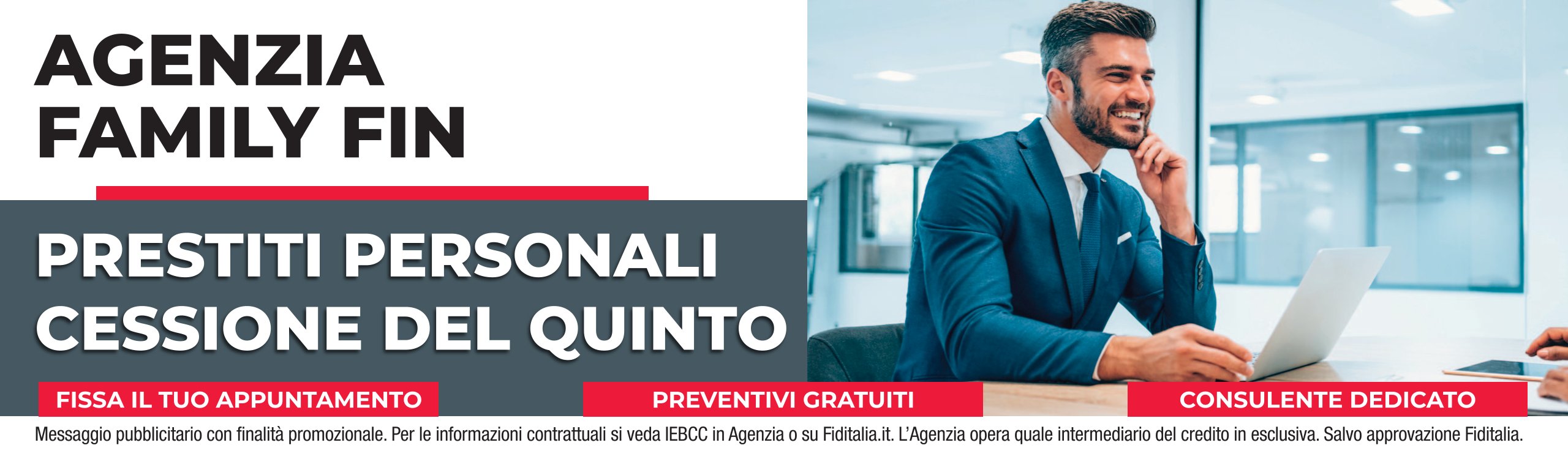 Contatti Agenzia Familyfin Srl filiali Fiditalia - Prestiti personali, Cessione del quinto